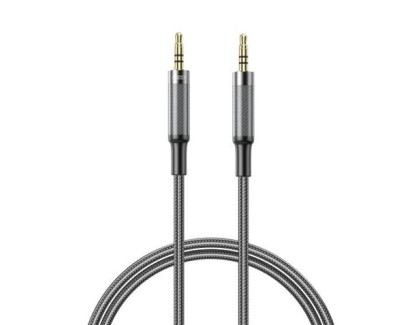 XO NBR279C Cable Audio Jack 3.5mm Macho a Jack 3.5mm Macho - 1m - Trenzado - Color Negro