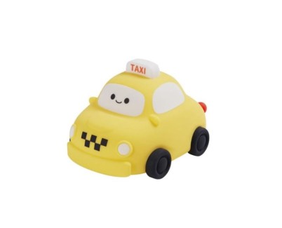 XO OZ013 Lampara de Noche Infantil - Forma de Taxi - Bateria 1200mAh - Tacto Suave - Color Amarillo