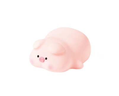 XO OZ09 Lampara de Noche Soft Pig - Tacto Suave - 2 Intensidades de Luz