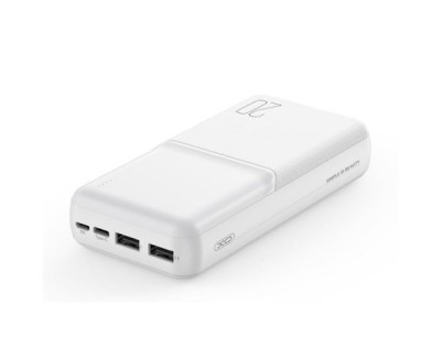 XO PR252 Powerbank 20000mAh - USB-A, USB-C y Lightning - Color Blanco