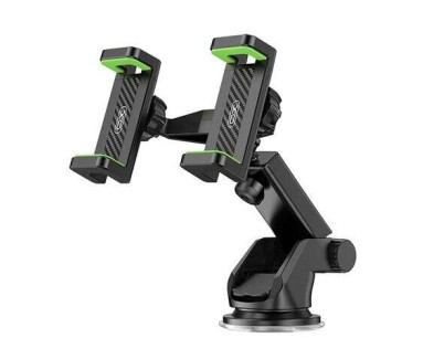 XO Soporte Universal para Telefonos - Apertura Mandril de 60-90mm - Ventosa de Agarre Fuerte - Dimensiones de 190x170x75mm - Peso de 180gr - Compatible con Telefonos de 5 A 69\" - Color Negro