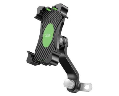 XO Soporte Universal para Telefonos en Motocicletas - Ancho de Apertura 65-100mm - Giro 360º - Longitud 118x270mm - Peso 219gr - Adecuado para Motocicletas Electricas o Motorizadas - Color Negro