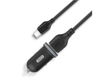 XO TZ08 Pack Cargador de Coche + Cable USB-A a MicroUSB - 2 Puertos USB