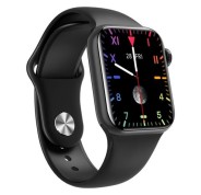 XO W7 Pro Smartwatch Pantalla 1.8\" HD - Bateria 200mAh - Carga Inalambrica - Correa de Silicona - IP67 - Color Negro