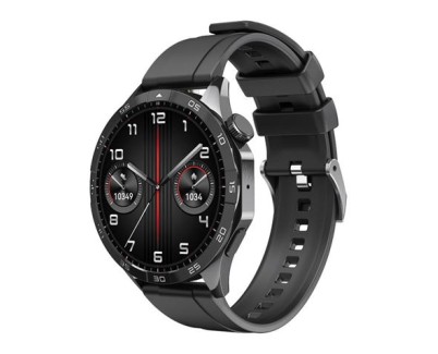 XO WATCH4 Reloj Smartwatch Pantalla Redonda 1.43\" AMOLED - Llamadas BT - Multideporte - IP68 - Color Negro