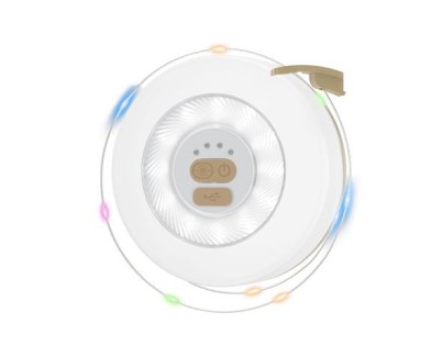 XO YH13 Guirnalda LED 10m + Linterna de Camping 360º - Color Blanco