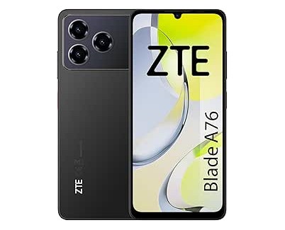 ZTE Blade A76 Smartphone Pantalla 6,75\" - 4+8 GB RAM - 128 GB - 90 Hz - Camara 50 MP -  Bateria 5000 mAh - Color Negro