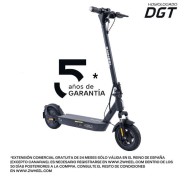 Zwheel ZFox Max Urban Dark Patinete Electrico Motor 400W - Homologado DGT - Velocidad hasta 25Km/h - Autonomia hasta 50km - 3 Modos de Conduccion - Carga Maxima 100kg - Ruedas 10\"