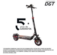 Zwheel ZRino Patinete Electrico Motor 600W - Homologado DGT - Suspension Delantera y Trasera - Velocidad hasta 25Km/h - Autonomia hasta 50km - Carga Maxima 120kg - Ruedas 10\"