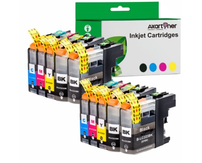 Compatible Pack x10 Brother LC223 / LC221 V3 Cartuchos de Tinta LC-223 / LC-221