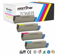 Compatible Pack 4 x Toner Tinta OKI C5600 / C5700