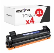 Compatible Pack x4 Brother TN1050 XL Negro Cartucho de Toner TN-1050 para Brother HL-1110 HL-1112 HL-1212 HL-1210 DCP-1510 DCP-1610 DCP-1612 DCP-1512 MFC-1810 MFC-1910