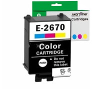 Compatible Epson T267 Color Cartucho de Tinta C13T26704010 para WorkForce WF-100w, WF-110w