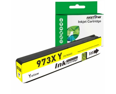 Compatible HP 973X (chip actualizado) Amarillo Cartucho de Tinta Pigmentada F6T83AE